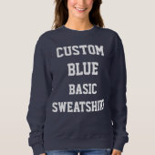 Personnalisée sur mesure SWEATSHIRT de la MARINE (Devant)