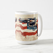 Personnaliser 2ème amendement Drapeau de café Mug  (Devant droit)