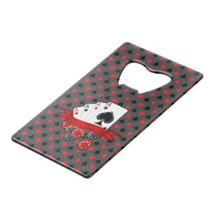 Personnaliser 4 As Rouge Noir Cartes Couleurs sur