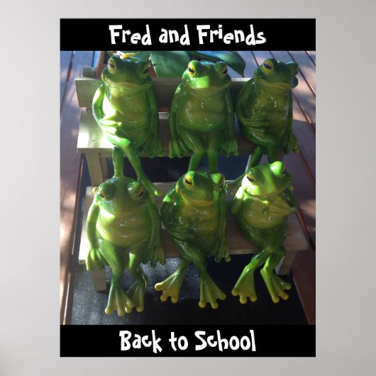 Personnaliser affiche de grenouille Retour à l'éco (Devant)