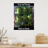 Personnaliser affiche de grenouille Retour à l'éco (Cuisine)