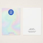 Personnaliser Ajouter Logo Holographique Abstraite (Devant & derrière)