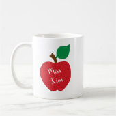 Personnaliser Apple Teacher Cadeau Café Mug (Gauche)