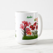 Personnaliser Aug Fleurs de naissance et Mug de ca (Devant droit)