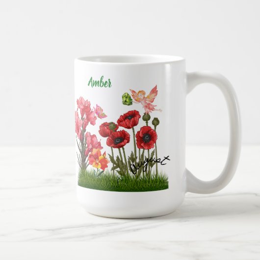 Personnaliser Aug Fleurs de naissance et Mug de ca (Droite)