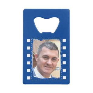 Personnaliser avec 2 photos bleu foncé et blanc