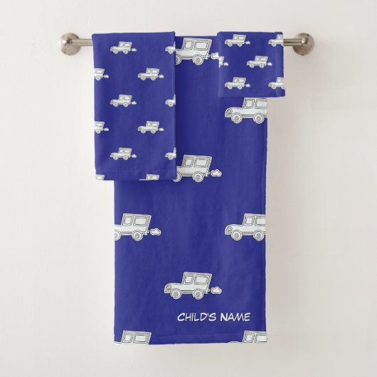 Personnaliser avec le nom de l'enfant Funny Car Bl (En situation)