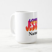 Personnaliser Avec Le Nom Jésus Vous Aime Mug (Devant gauche)