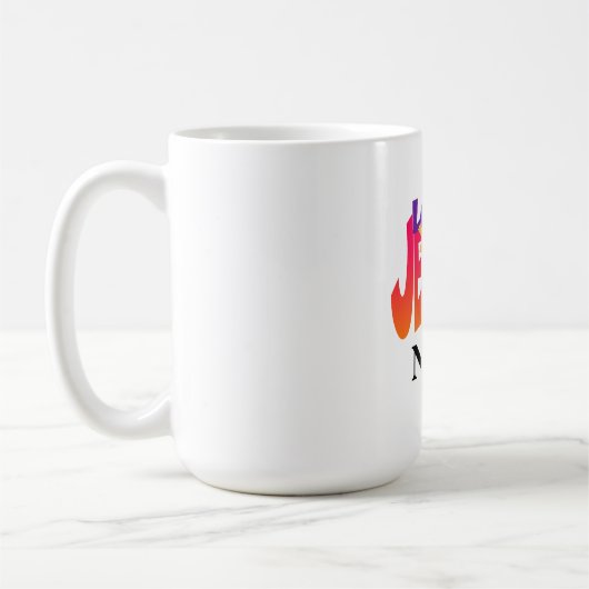 Personnaliser Avec Le Nom Jésus Vous Aime Mug (Gauche)