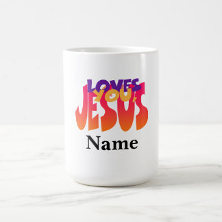 Personnaliser Avec Le Nom Jésus Vous Aime Mug