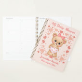 Personnaliser Baby shower mignon Ours en Teddy Ros (Devant avec enveloppe)