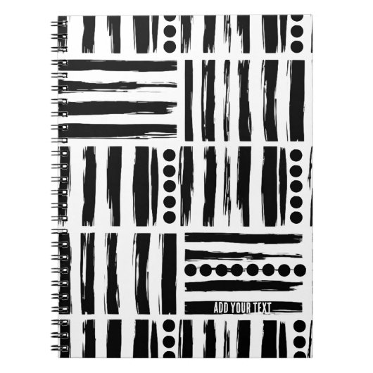 PERSONNALISER : Bandes et points | Journal carnet (Devant)