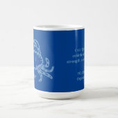 Personnaliser Bleu Crabe Coffee Mug (Centre)