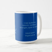 Personnaliser Bleu Crabe Coffee Mug (Devant droit)