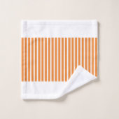 Personnaliser Cadeau Mariage Orange Blancs (Gant de toilette)