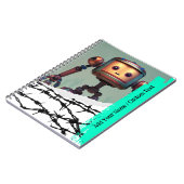 PERSONNALISER Cahier de Robot Mignon (Côté gauche)