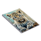 PERSONNALISER Carnet de notes Adorable Bébé Léopar (Côté Droit)