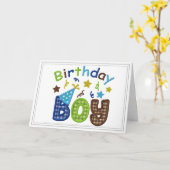 Personnaliser Carte d'anniversaire pour garçon (Fleur jaune)