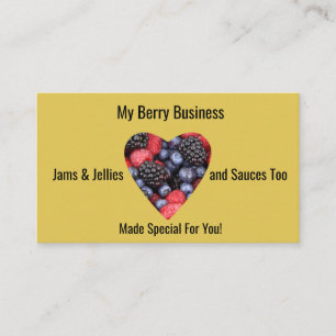 Personnaliser Carte de visite Berry Jams Jellies