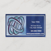 Personnaliser Carte de visite Blue Design (Dos)