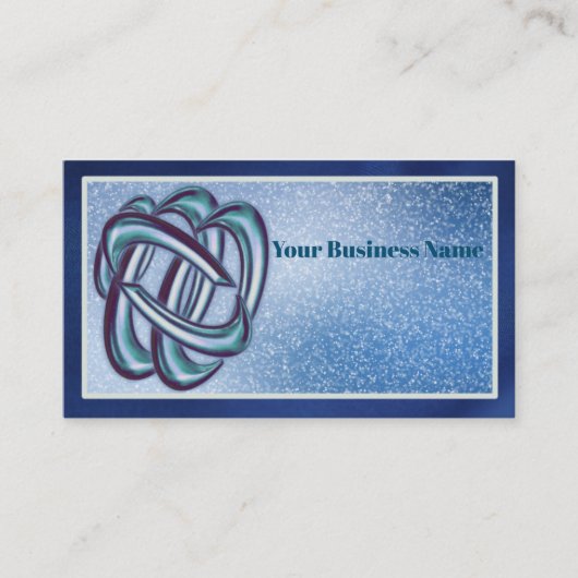 Personnaliser Carte de visite Blue Design (Devant)
