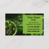 Personnaliser Carte de visite Carte noire jaune ve (Dos)