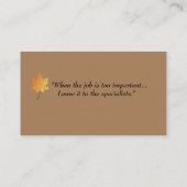 Personnaliser Carte de visite double face avec log (Dos)