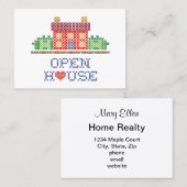 Personnaliser Carte de visite Open House (Devant / Derrière)