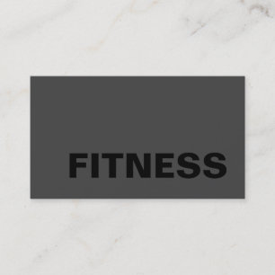 Personnaliser Carte de Visite Sport Fitness Gris T