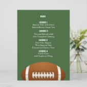 Personnaliser Cartes de menu Thème de football de  (Debout devant)