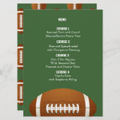 Personnaliser Cartes de menu Thème de football de  (Devant / Derrière)