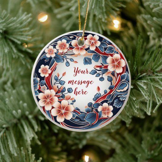 Personnaliser cet ornement de Chiyogami (Arbre)