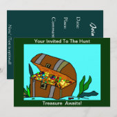 personnaliser Chasse au trésor et invitation perso (Devant / Derrière)