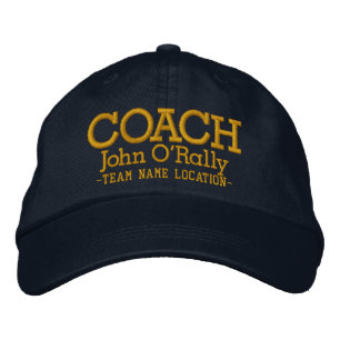 Personnaliser Coach Casquette Votre nom Votre jeu