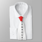 Personnaliser Cravate Drapeau Luxembourg (Attaché)