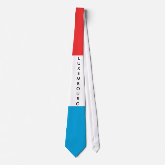 Personnaliser Cravate Drapeau Luxembourg (Devant)