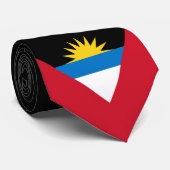 Personnaliser Cravate du drapeau d'Antigua-et-Barb (Roulé)