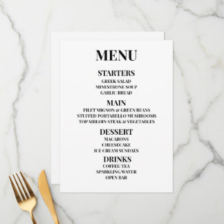 Personnaliser - Créez Votre Propre Menu Sur Mesure