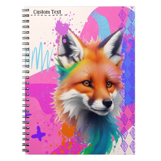 PERSONNALISER : Cute Fox | Journal carnet (Devant)