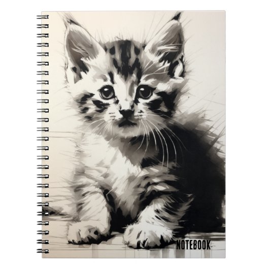 PERSONNALISER : Cute Kitten | Journal carnet (Devant)
