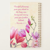 Personnaliser d'aquarelle rose Magnolia/personnali (Dos)