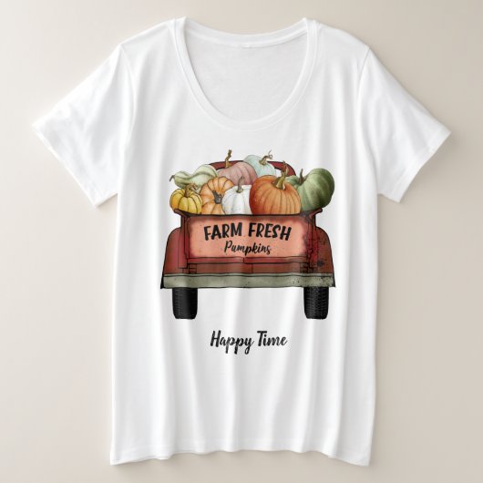 Personnaliser d'automne Citrouille Feuilles d'or (Design devant)