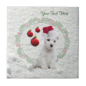 Personnaliser de carreau de céramique de Noël de (Devant)