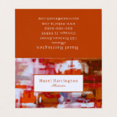 Personnaliser de Carte de visite plié Abstrait en  (Extérieur déplié)