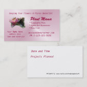 Personnaliser de carte de visite professionnelle (Devant / Derrière)