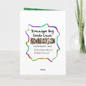 Personnaliser de carte de voeux d'histoire de St   (Dos)