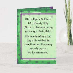 Personnaliser de carte de voeux d'histoire de St  