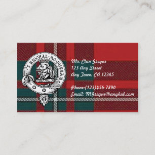 Personnaliser de cartes de visite de Gregor de
