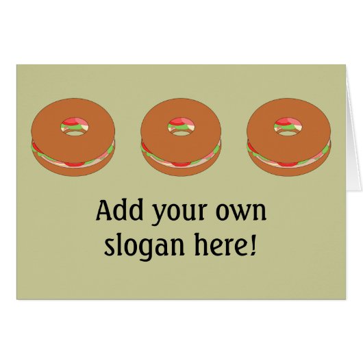 Personnaliser de cette image Bagel (Devant horizontal)