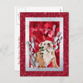 Personnaliser de chiot de bouledogue il carte (Devant / Derrière)